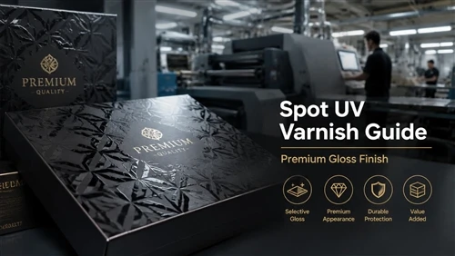 Spot UV ლაქი: ეფექტების, აპლიკაციების, ღირებულებისა და წარმოების სრული გზამკვ...